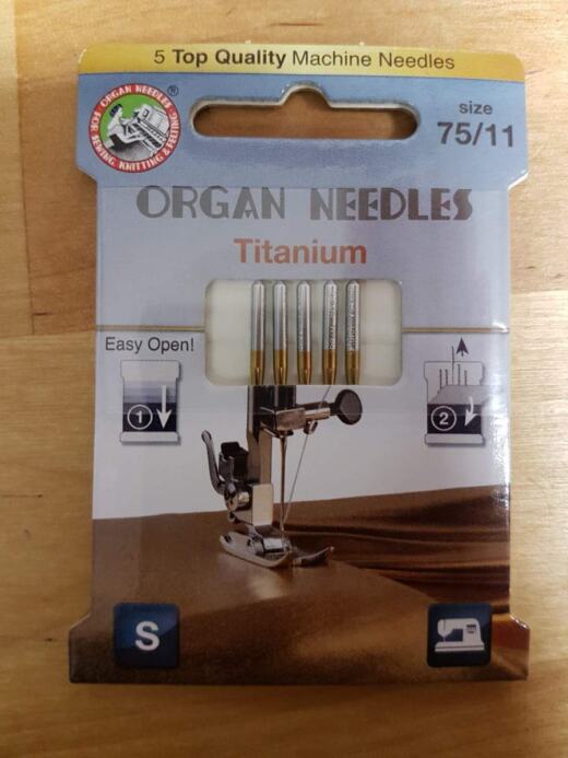 Organ Titanium Nadeln 75/11 - 5er Packung