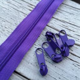5 Zipper für Spiralreißverschluss endlos 3mm – Bild 6