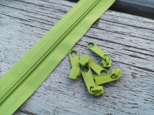 5 Zipper für Spiralreißverschluss endlos 3mm