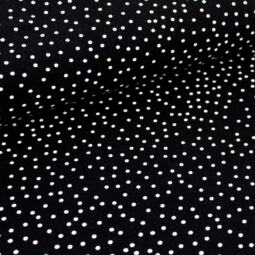 Biojersey - Stoffonkel - Dotties schwarz – Bild 1