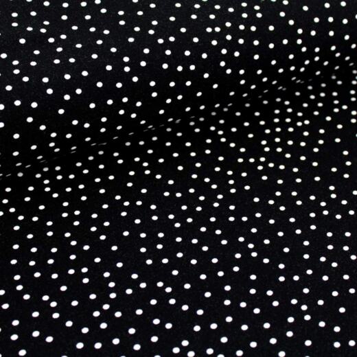 Biojersey - Stoffonkel - Dotties schwarz