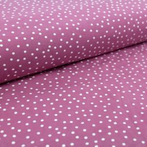 65cm Reststück: Biojersey Stoffonkel - Dotties vintage rose