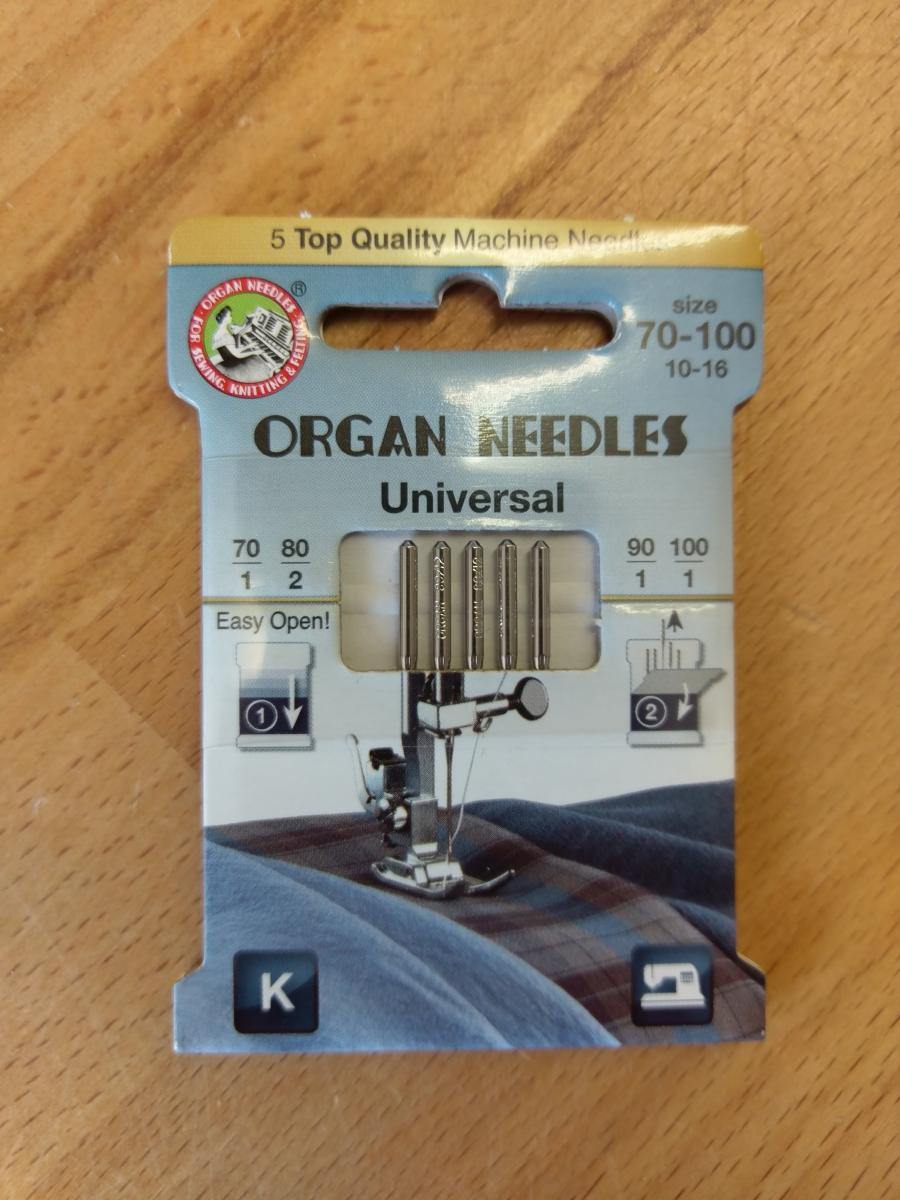 Organ Nadeln 5er-Box Nähmaschinennadeln Universal 070-100