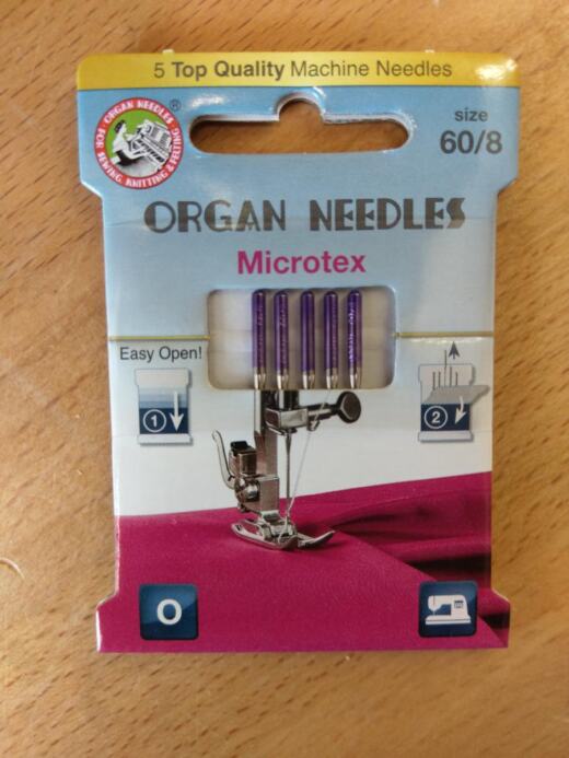 Organ Microtex Nadeln - Stärke 60 - 5er Packung
