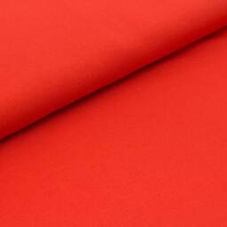 Biojersey uni - Stoffonkel - tomatenrot
