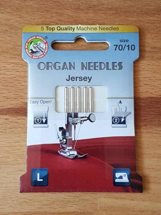 Organ Jersey Nadeln 70er Stärke (70/10) - 5er Packung