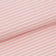 Biojersey - Stoffonkel Streifen classic - peach rose