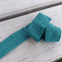 Bio Wolltresse aus 100% Schurwolle - smaragd 5015
