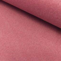 Bio Baumwollfleece - beere meliert 019