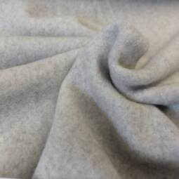 Bio Baumwollfleece - hellgrau meliert 065