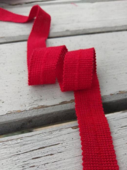 Bio Wolltresse - rot 0845