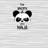 Ninja Panda Ausschnitt