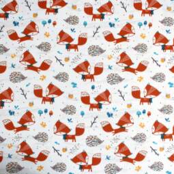 Biojersey - Stoffonkel - Fuchs und Igel – Bild 2