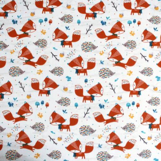 Biojersey - Stoffonkel - Fuchs und Igel