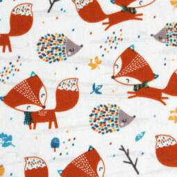 Biojersey - Stoffonkel - Fuchs und Igel – Bild 3