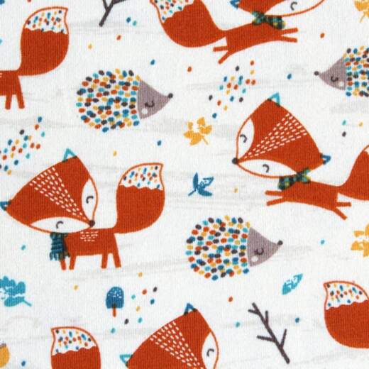 Biojersey - Stoffonkel - Fuchs und Igel
