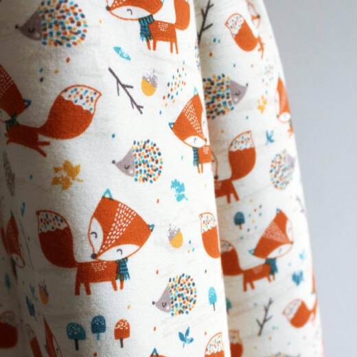 Biojersey - Stoffonkel - Fuchs und Igel