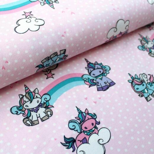 Biojersey - Stoffonkel - Sweet Unicorns