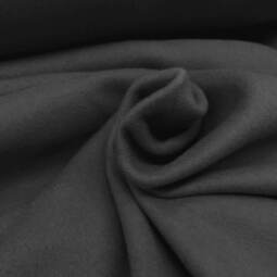 Bio Baumwollfleece Finn - dunkelgrau 160