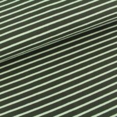 Biojersey - Stoffonkel Streifen classic - olive