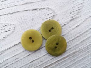 Ein Bio Echt Steinnussknopf (vegan, ST 774) - maigrün (Ø 23mm)