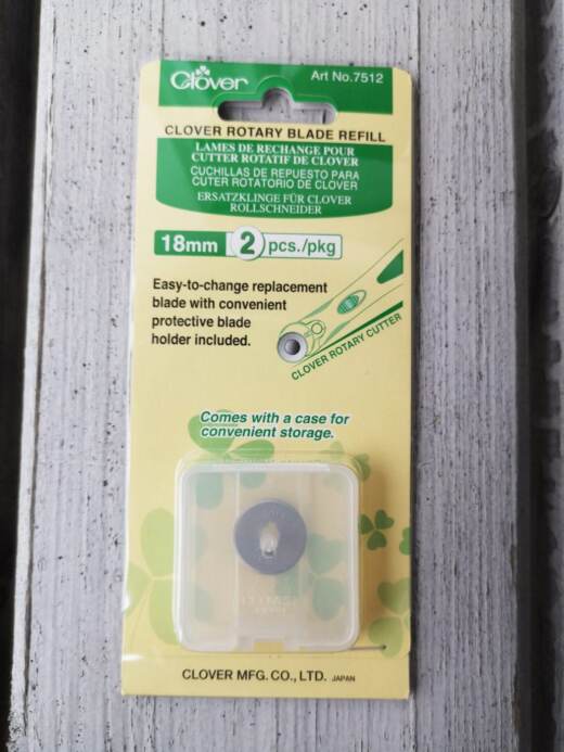 2 Clover Ersatzmesser für Rollschneider - 18 mm