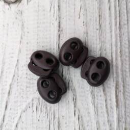 2 Kordelstopper "Mini" - schwarz