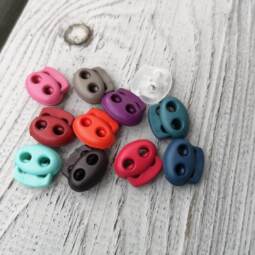 2 Kordelstopper "Mini" - verschiedene Farben