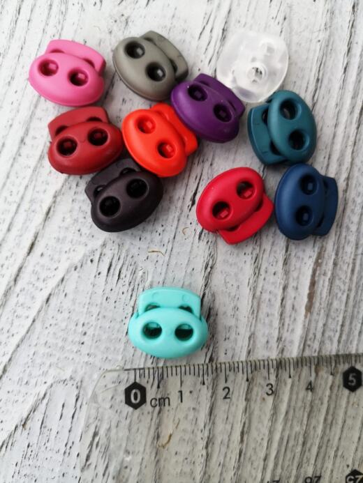 2 Kordelstopper "Mini" - verschiedene Farben