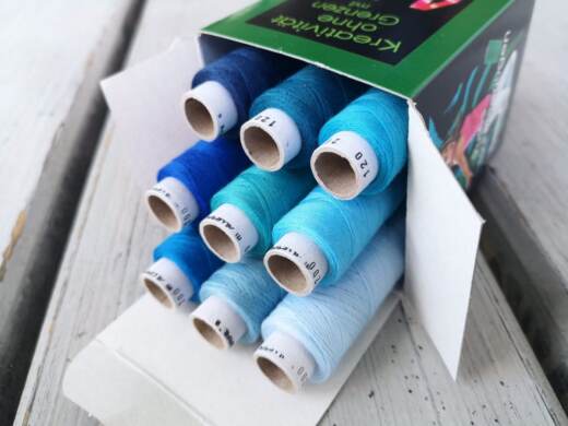 Alterfil Nähgarn S120 - 9 x 200m Farbbox - Tigerlilly blau, blue, bleu