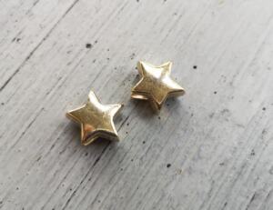 2 Kordelenden 5mm - Stern gold