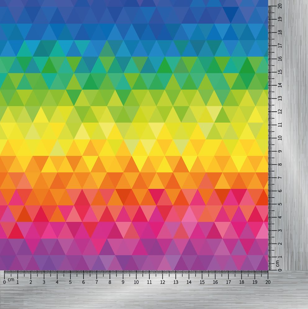 Regenbogen Dreiecke mit Lineal