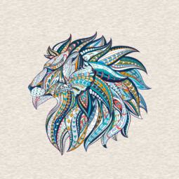 Biojersey - Tigerlilly - Ethno Löwen (100cm) – Bild 2