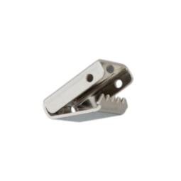 2 Kordelenden 8mm aus Metall - silber – Bild 2