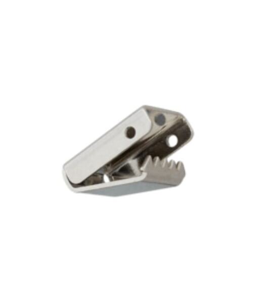 2 Kordelenden 8mm aus Metall - silber