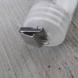 2 Kordelenden 8mm aus Metall - silber