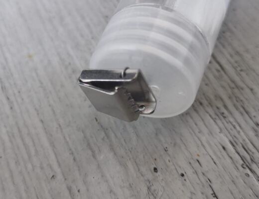 2 Kordelenden 8mm aus Metall - silber