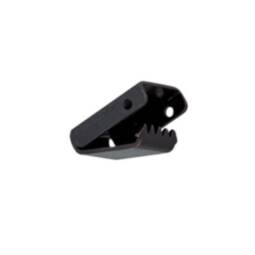 2 Kordelenden 8mm aus Metall - brüniert