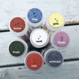 Ein Knopf aus recycelter Baumwolle - verschiedene Farben (Ø 25mm) – Bild 2