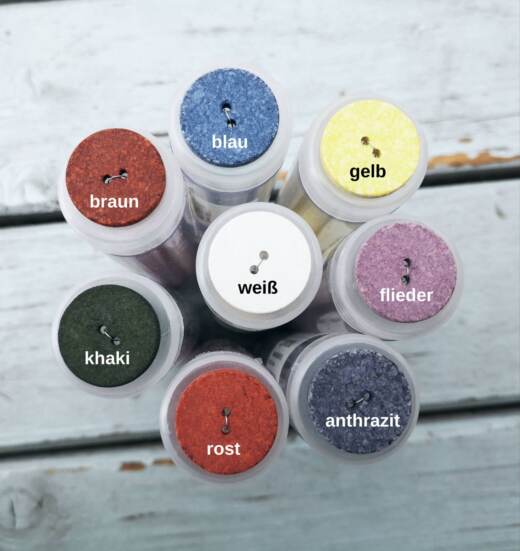 Ein Knopf aus recycelter Baumwolle - verschiedene Farben (Ø 25mm)