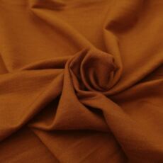 50cm Reststück: Wolle/Seide Bio Sommersweat - fuchsbraun