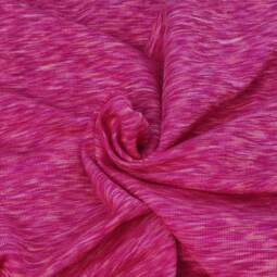 Wolle/Seide Biojersey - pink/orange meliert