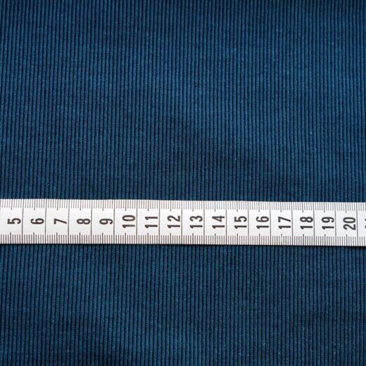 Bio Kuscheljacquard - Stoffonkel - Rippenmuster - koralle