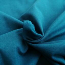 Biojersey uni - Tigerlilly Basic - petrolblau