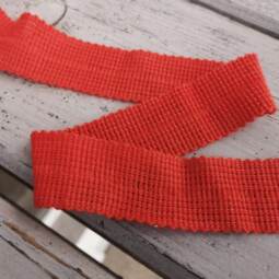Wolltresse aus 100% Schurwolle - tomatenrot 4839