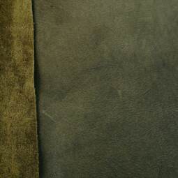 Ecopell Nappaleder Zuschnitt - khaki (Biotierhaltung + pflanzlich gegerbt)