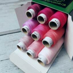 Alterfil Nähgarn S120 - 9 x 200m Farbbox - Tigerlilly Think pink