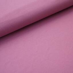 Bio Sommersweat uni - Stoffonkel - vintage rose