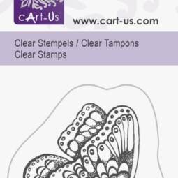 cArt-Us Clear Stamp - Fliegender Schmetterling