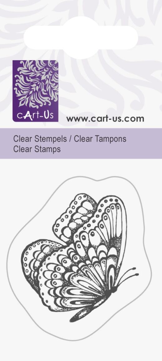 cArt-Us Clear Stamp - Fliegender Schmetterling